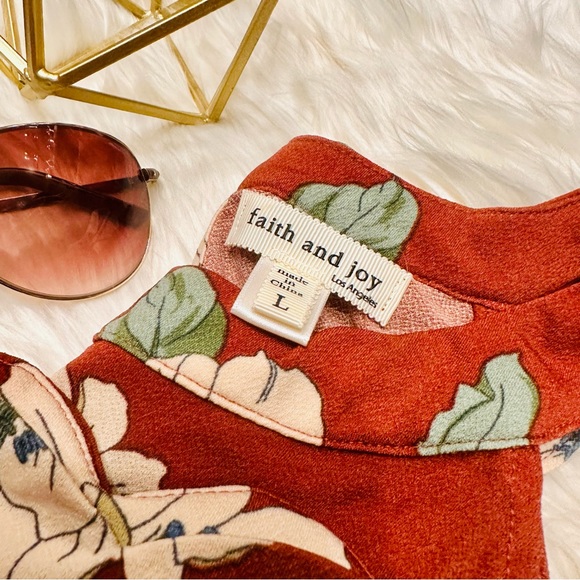 FAITH AND JOY Women’s Magnolia Halter Blouse | Size L - Picture 6 of 8